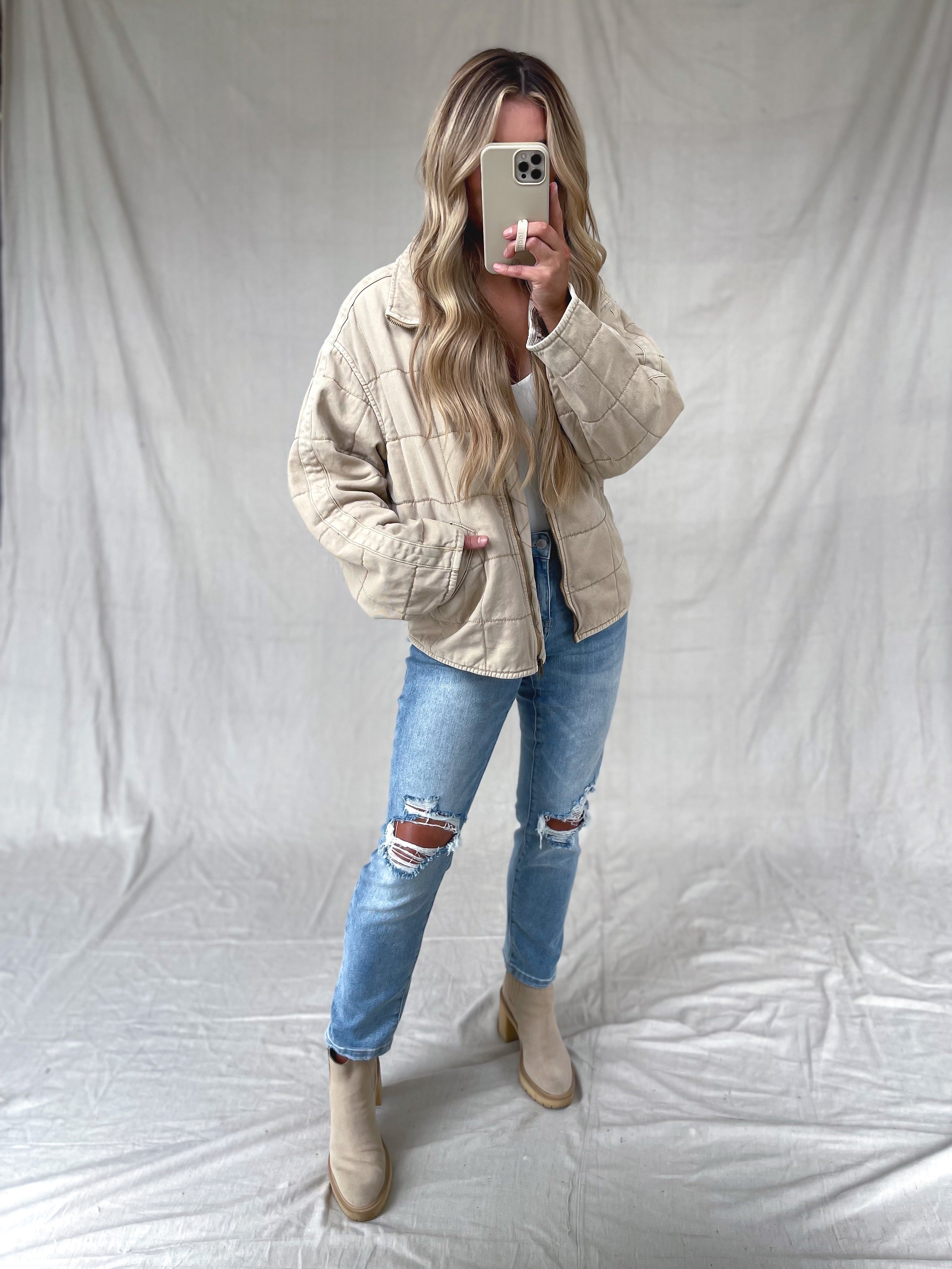 Here To Stay Jacket in Ivory
