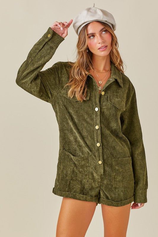 'Til You Can't Romper in Olive